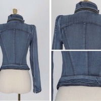 DENIM VINTAGE JACKET - Thumbnail 1