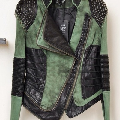 Motorcycle denim jacket coat