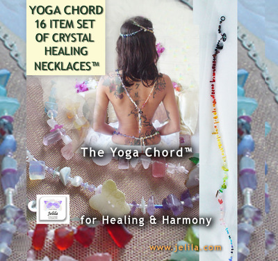Yoga Chord Set 16 Item Set +2 with Crystal Healing Necklaces