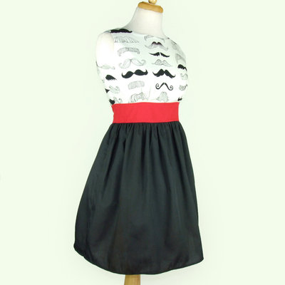 Mustache dress / moustache dress