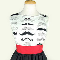 Mustache Dress / Moustache Dress - Thumbnail 4