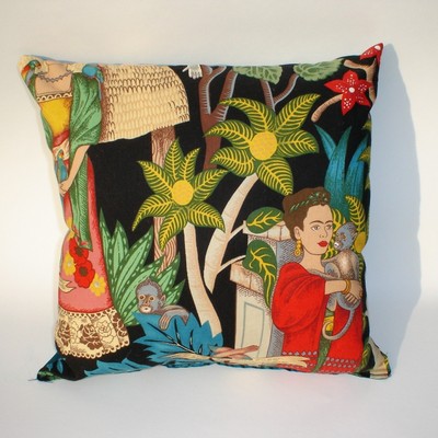 Frida kahlo art mexican novelty throw pillow 12x12in
