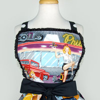 50s Diner and Hot Rods Apron - Thumbnail 1