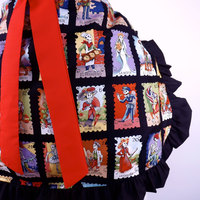 Ruffles and Skulls Loteria Skeleton Day of the Dead Apron - Thumbnail 1