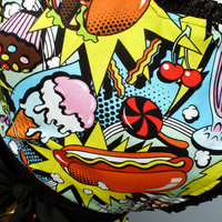 Pop Art  Retro Vintage Inspired 1950s Diner 50s Apron - Thumbnail 2