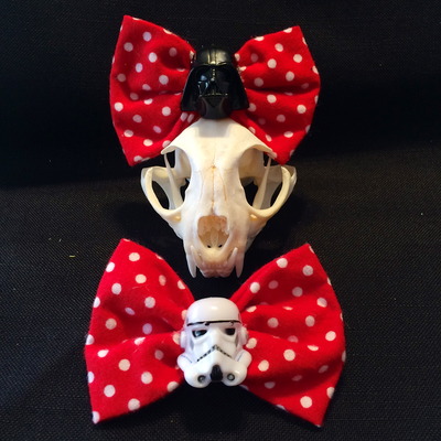 Polka dot star wars bow