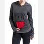 Long Sleeve Smile Pocket Hoodie - Thumbnail 1