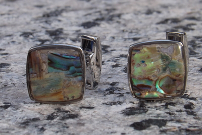 Multi-Colored Mother of Pearl Cufflinks