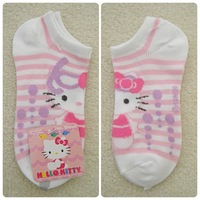 (New with tags) Hello Kitty and Cat in the Hat Socks - Thumbnail 1
