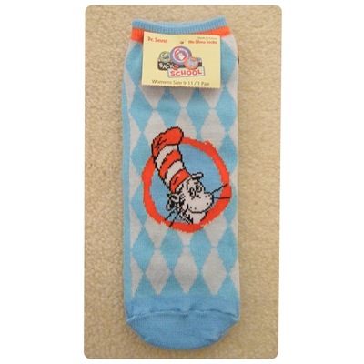 (new with tags) hello kitty and cat in the hat socks