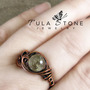 OOAK Copper and Green Amethyst Ring-3