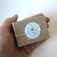 Eco Blue Earrings - Handmade  - Thumbnail 4