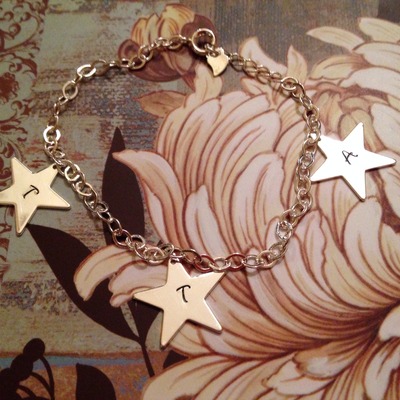 Sterling silver star bracelet