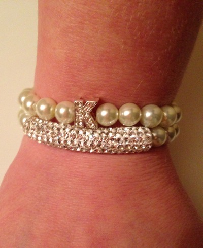 Initial Bling Bracelet