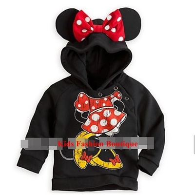 Girls minnie mouse hoodie. 100% cotton.