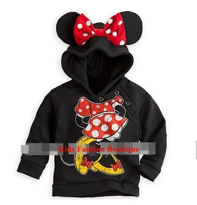 Girls minnie mouse hoodie. 100% cotton.