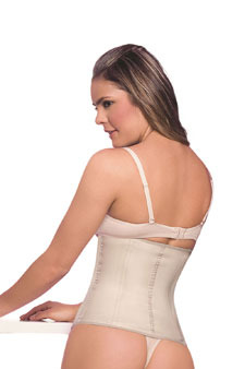 Latex waist trainer (Long) beige