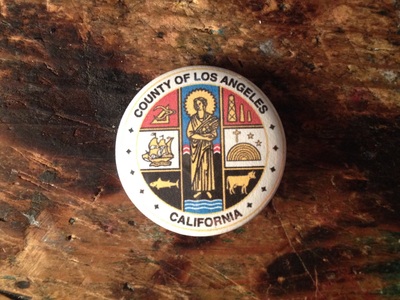 Los Angeles County Seal Pinback Button