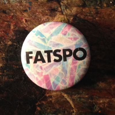 Pastel fatspo pinback button