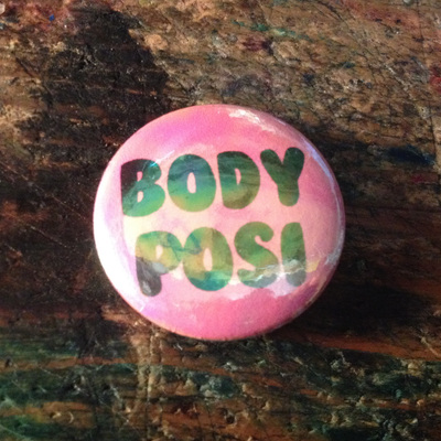 Body posi pinback button
