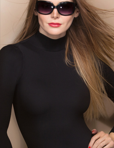 Long sleeve basic shirt Turtleneck