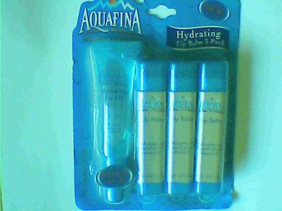 Aquafina hydrating lip balm 3 pack with bonus lip oil