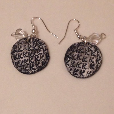 Initial earrings