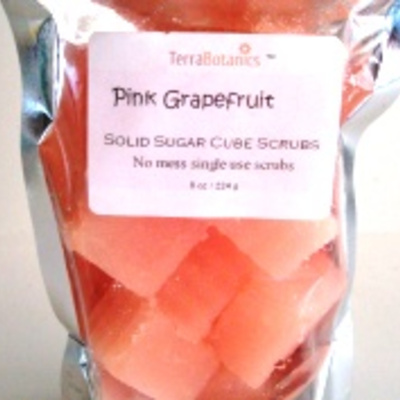 Pink grapefruit sugar scrub