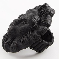 ONYX LIONESS RING - Thumbnail 1