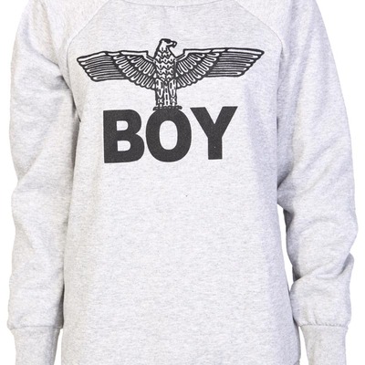 Boy print sweatshirt/grey