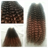 18", 20" & 22" Brazilian Kinky Curly OMBRE [3 Bundles] *New* - Thumbnail 1