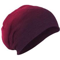 Perfect Slouchy Beanie - Burgundy Dip Dye