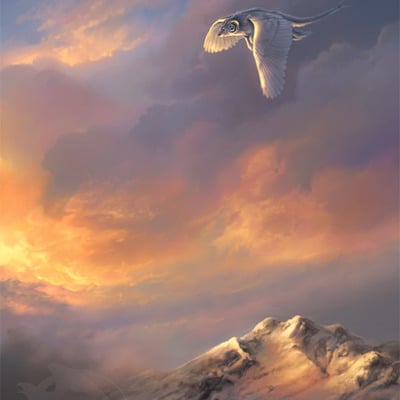 8x10 "mountainrise" print