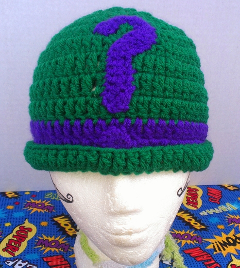 Riddler Beanie sold by Knotty Geek 