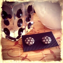 Flowery Blues earrings