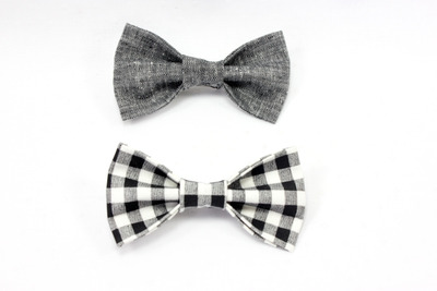Greyscale - Mini Hair Bows