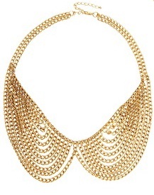 Multi-layer Rounded Chain Collar Necklace