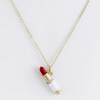 Charming Lipstick Necklace - Thumbnail 2