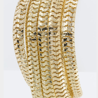 Multi-chain layer bracelet