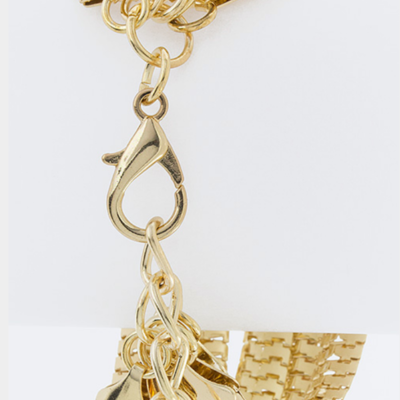 Multi-chain layer bracelet