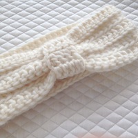 Bow Headband in Cream  - Thumbnail 1
