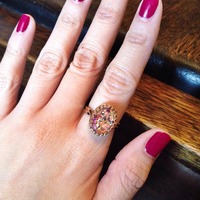 Vintage Ruby Fire Opal Ring - Thumbnail 4