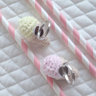 Ice cream ring ♥ yellow 