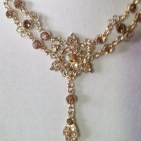 Victorian "vintage" Crystal Necklace - Thumbnail 1