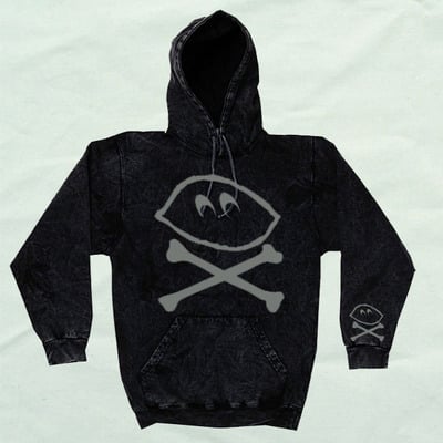 Logo mineral washed hoodie