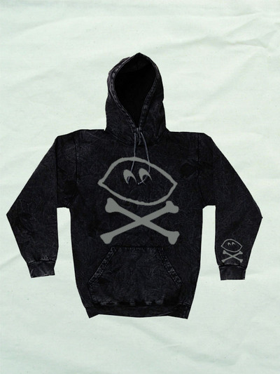 LOGO MINERAL WASHED HOODIE