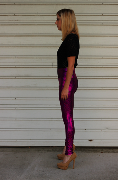Bright Fuchsia Pink Liquid Metallic 