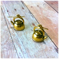 {Earrings} Tea Kettle