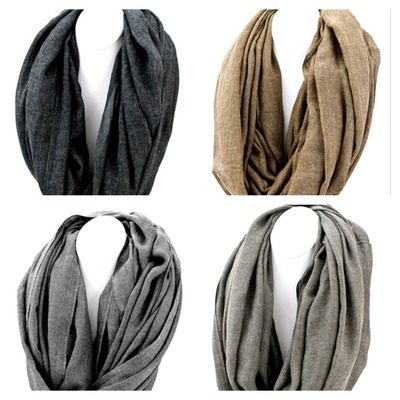 Soft woven infinity scarf