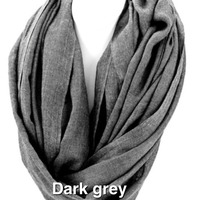 Soft Woven Infinity Scarf - Thumbnail 1